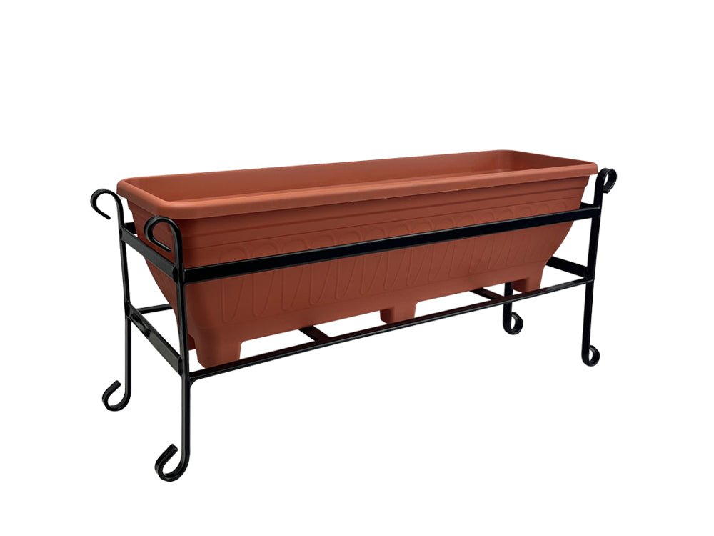 Low Trough Stand Patio Planter - Modern_Patio Planters