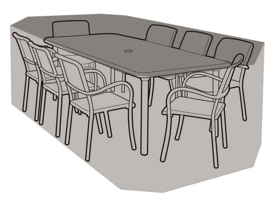 8 Seater Rectangular Table & Chairs Cover