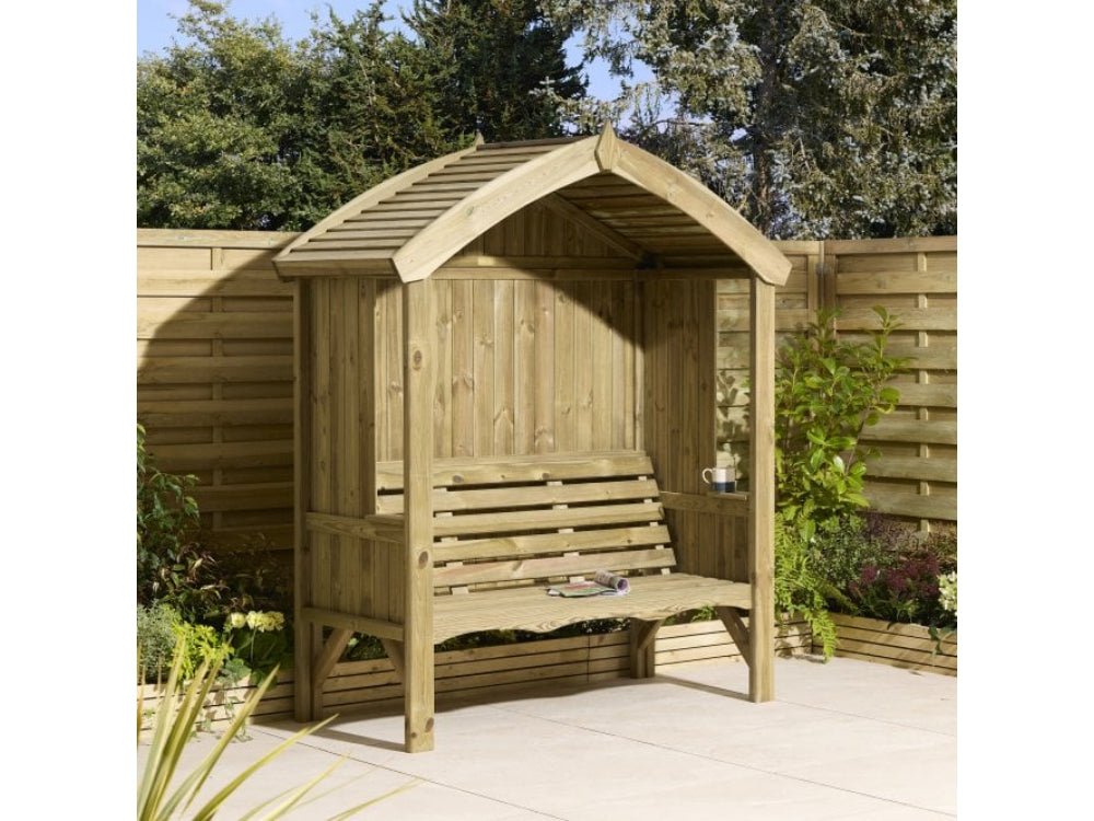 Harrogate 3 Seat Arbour_Swings, Arbours & Arches