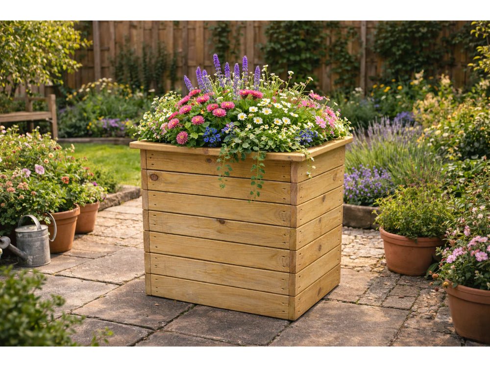 Deluxe Square Planter – Stylish Wooden Planter for Patios & Gardens_Planters