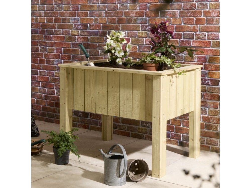Signature Heritage Raised Deep Root Rectangular Planter_Planters