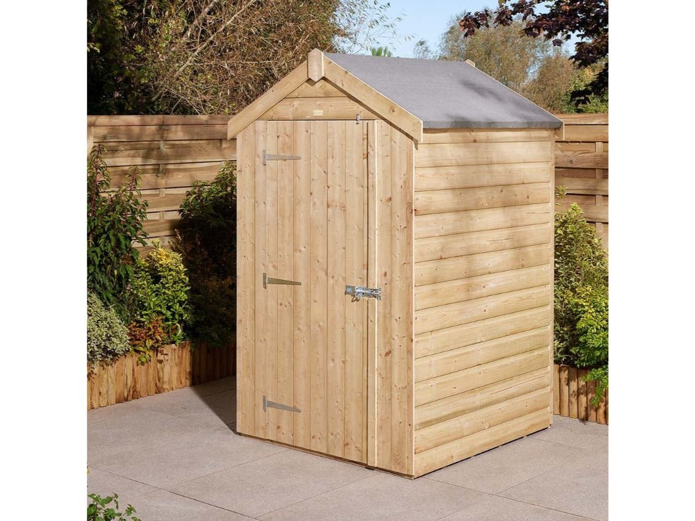 4×4 Shiplap Apex Shed Single Door_Garden Furniture