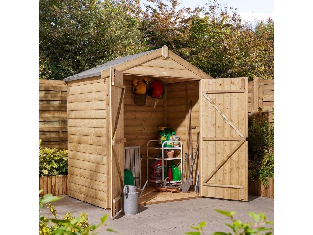 4×6 Shiplap Apex Shed Double Door_Garden Furniture