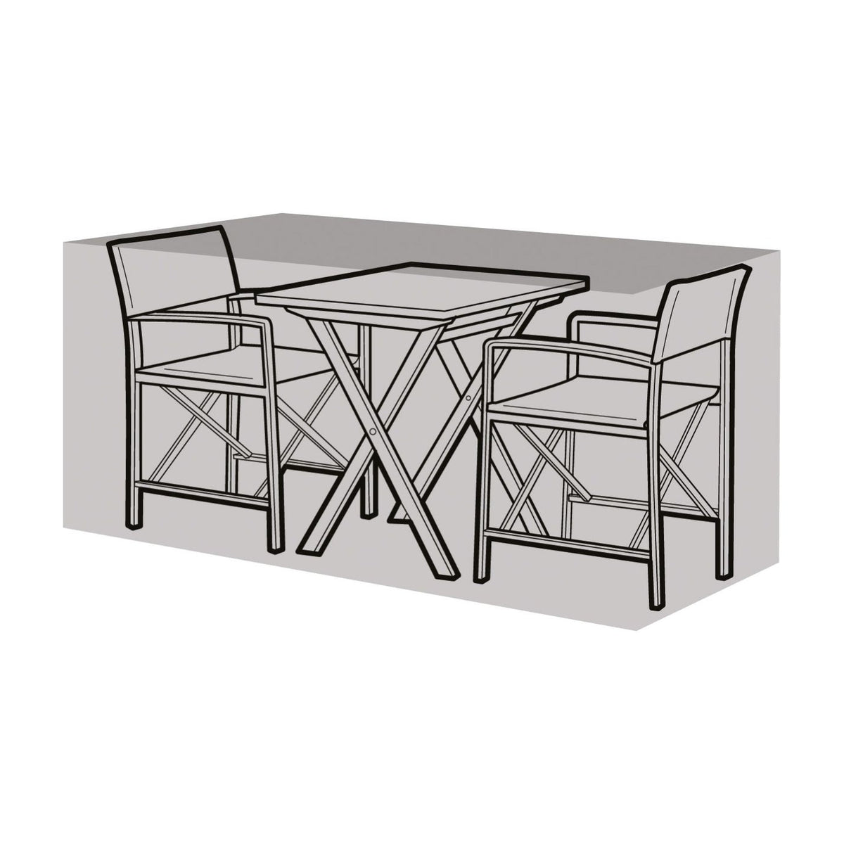 2 Seater Large Bistro Set Cover_Garden Furniture Covers