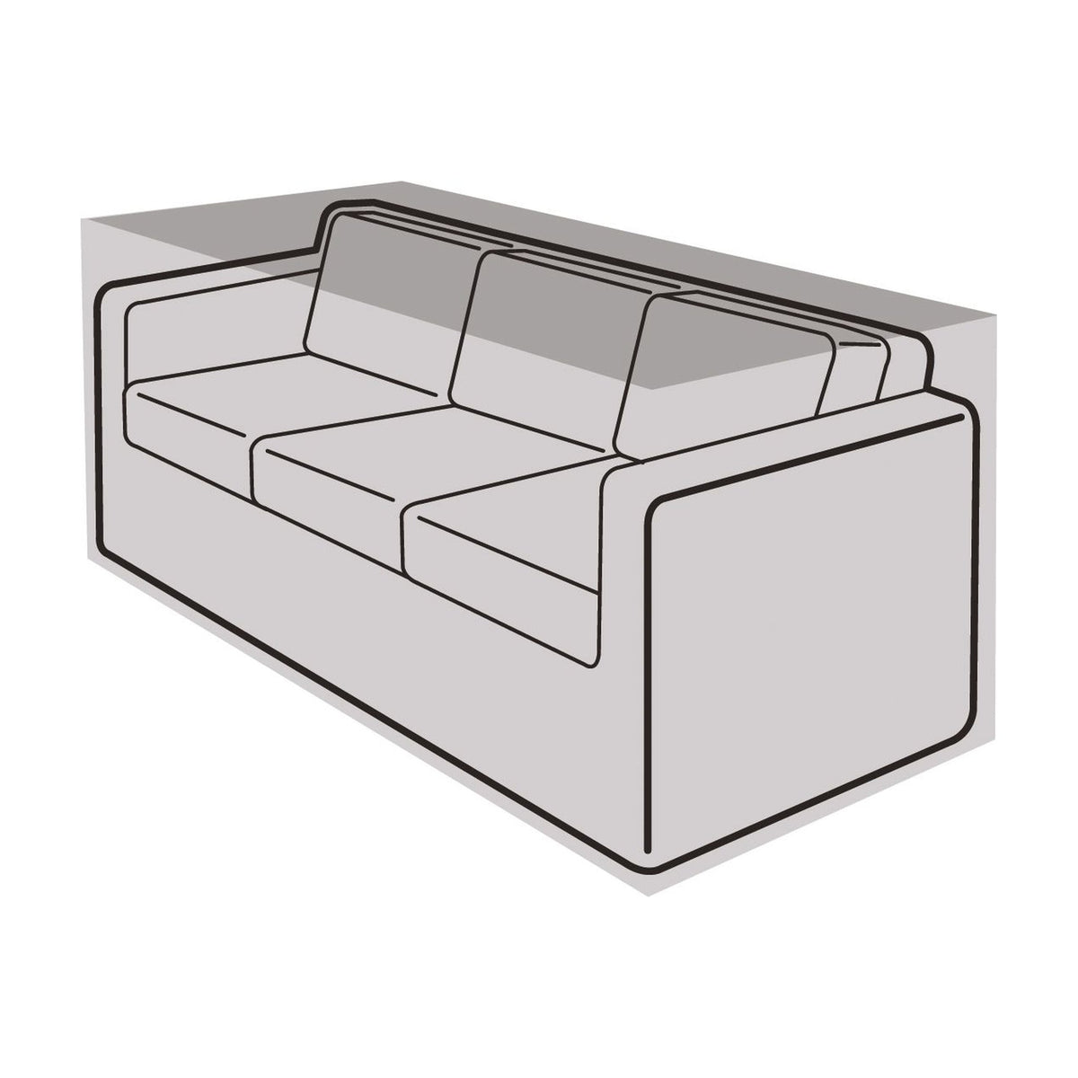 3 Seater Large Sofa Cover_Rattan Furniture Covers