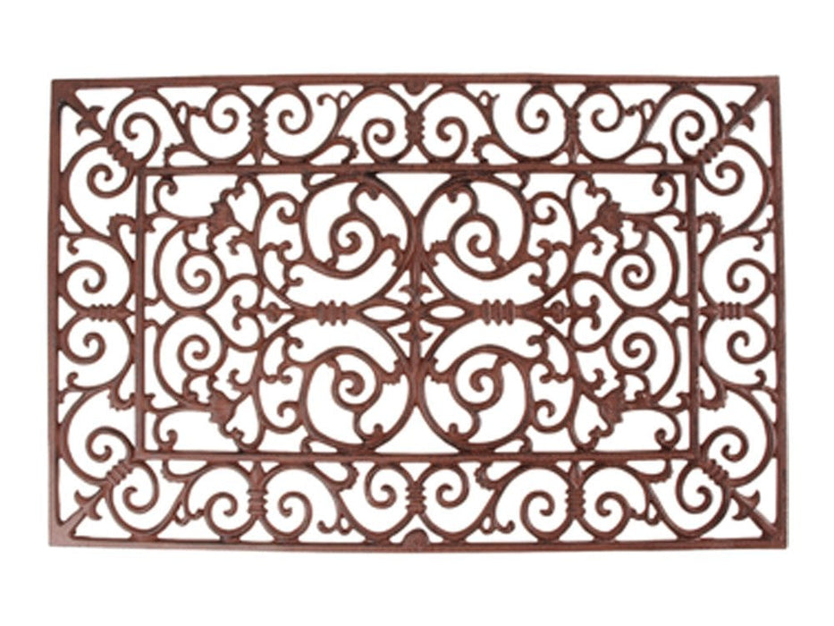 Scrolled - Rectangular Cast Iron Doormat