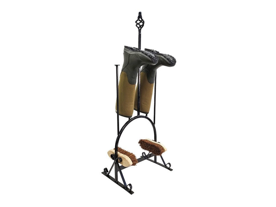 Boot Stand with Boot Brush - 2 Pair