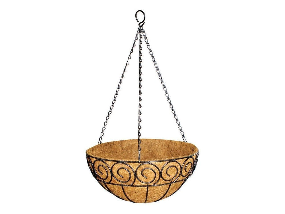 Hanging Basket 12" - Scrolled Design