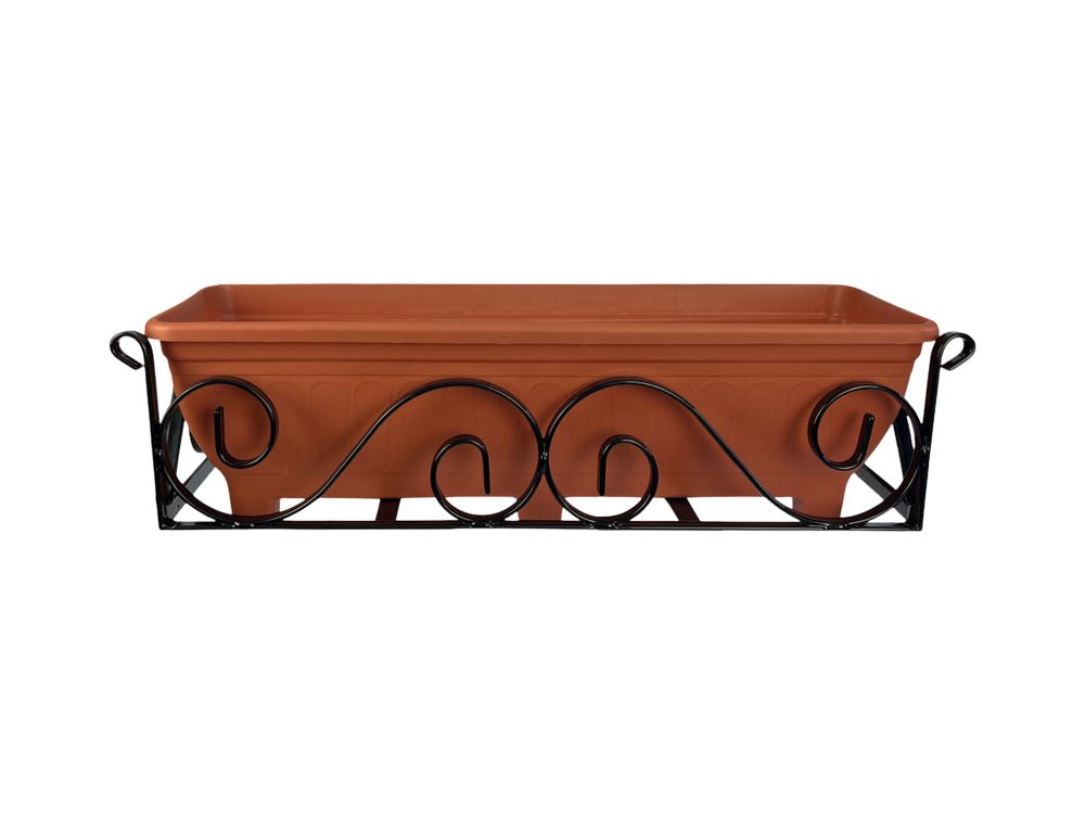 Wall - mounted Trough Holder - Scrolled_Patio Planters