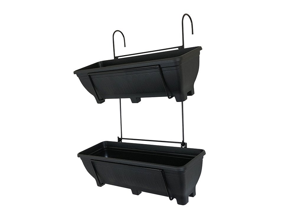 Double Balcony/Fence Holder - Decorative Planter Holder_Balcony Planters