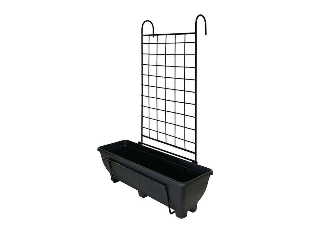 Balcony/Fence Holder - Plain Trellis Back Planter Holder_Balcony Planters