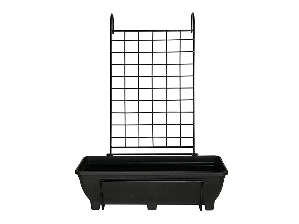 Balcony/Fence Holder - Plain Trellis Back Planter Holder_Balcony Planters