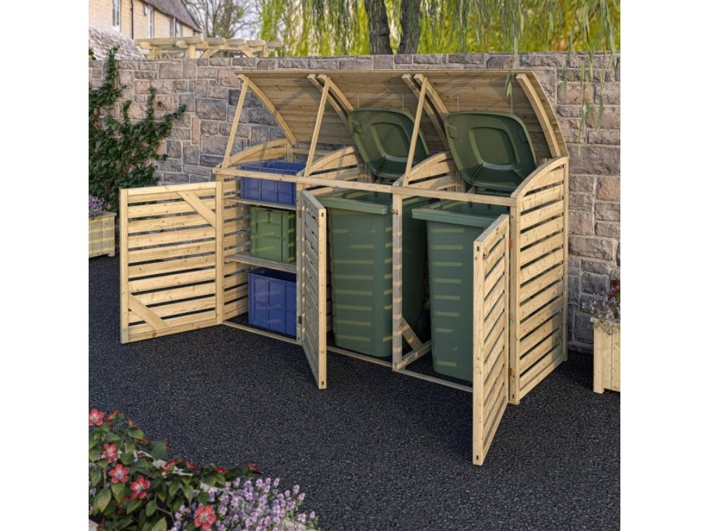 Classic Double Bin Store With Box Store_Bin Stores