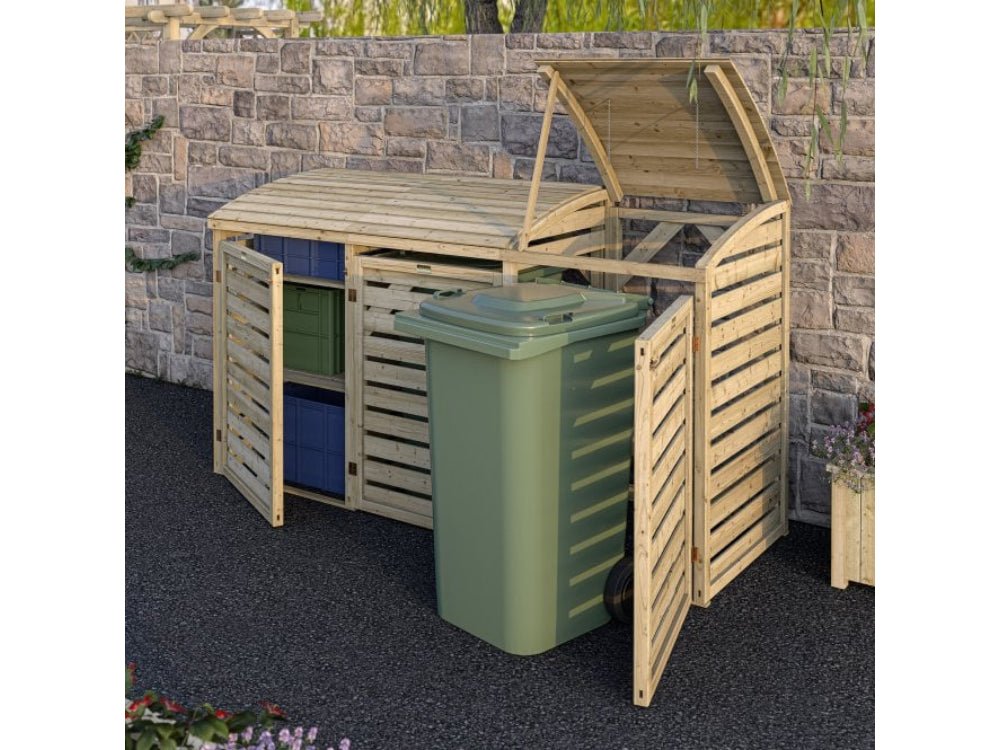 Classic Double Bin Store With Box Store_Bin Stores