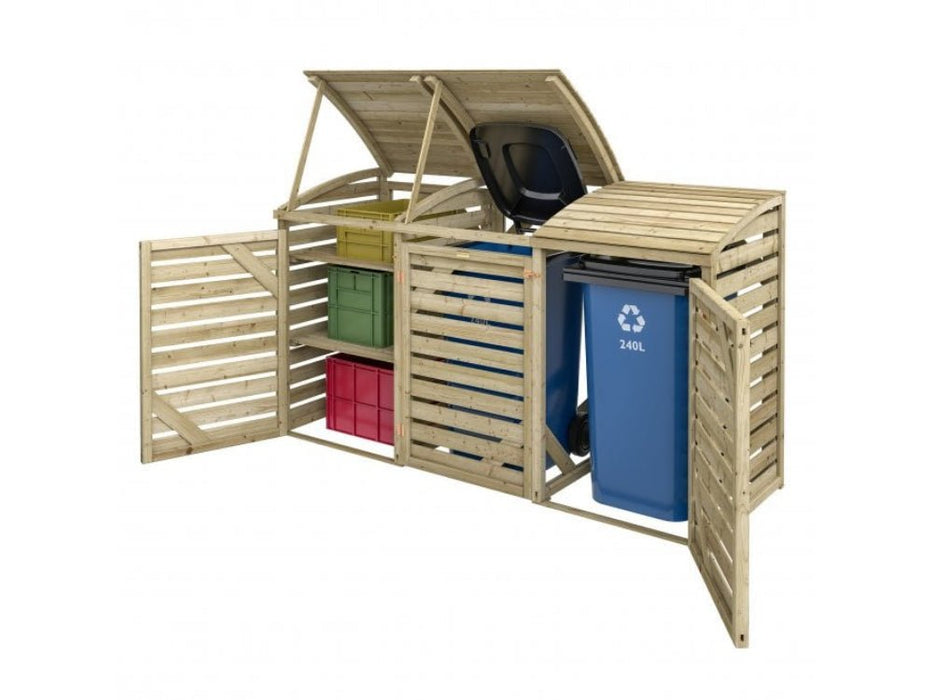 Classic Double Bin Store With Box Store_Bin Stores
