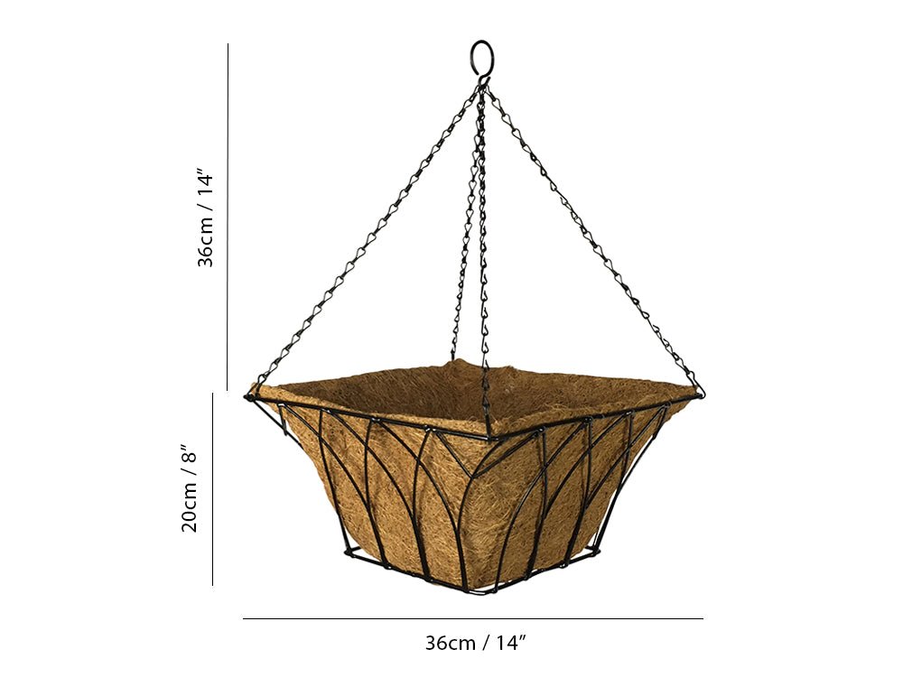 Gothic Hanging Basket - Square_Hanging Baskets