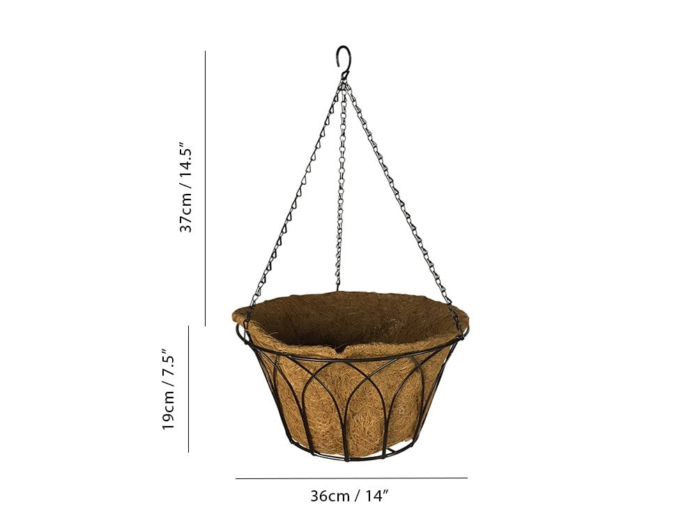 Gothic Hanging Basket - Round_Hanging Baskets