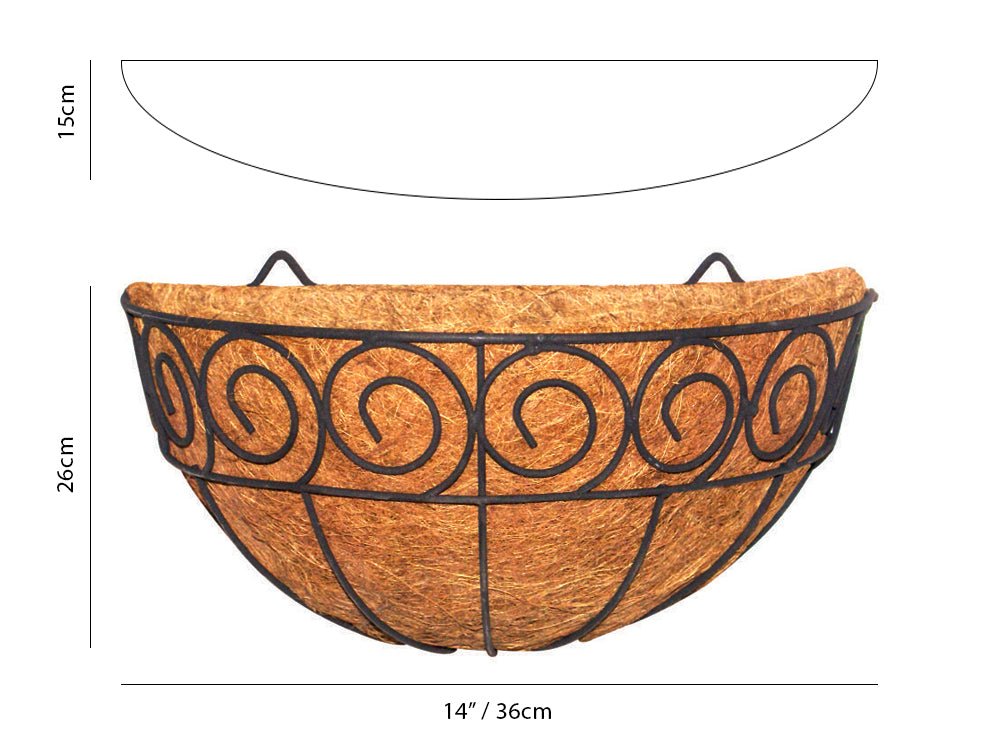 Wall Mounted Planter - Scrolled Design_Wall Mounted Planters