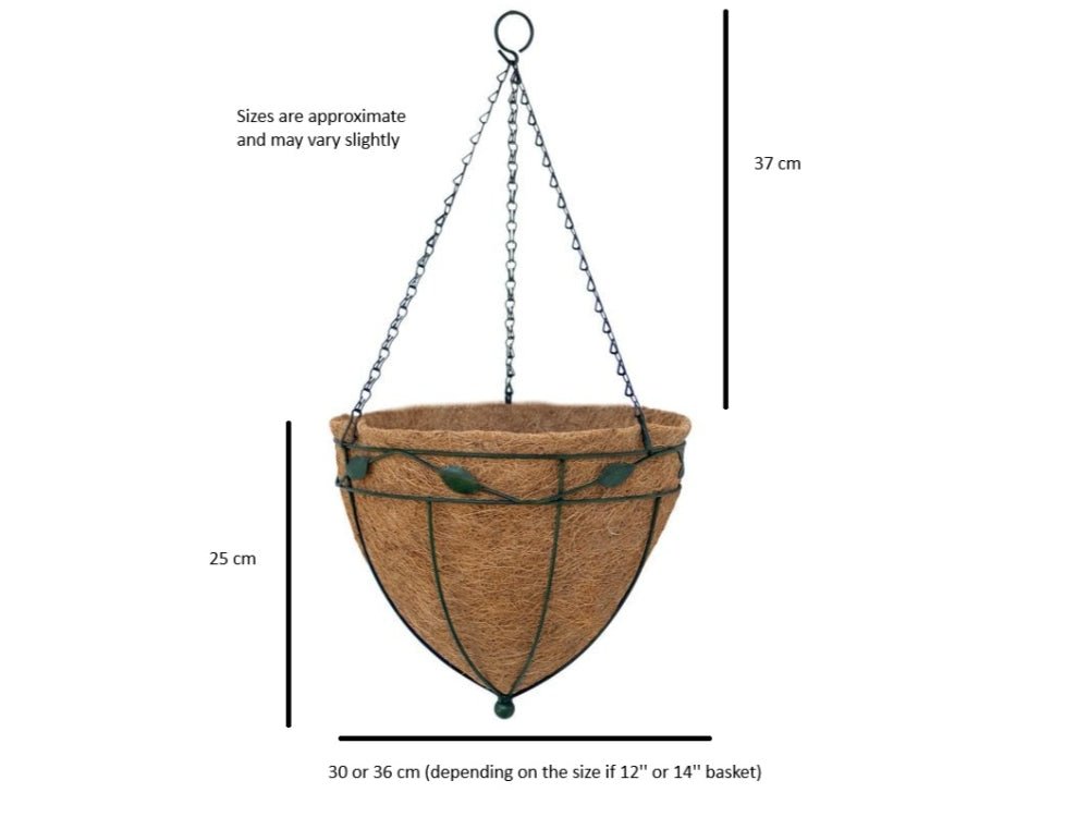 Hanging Basket Cone - Leaf Design_Hanging Baskets