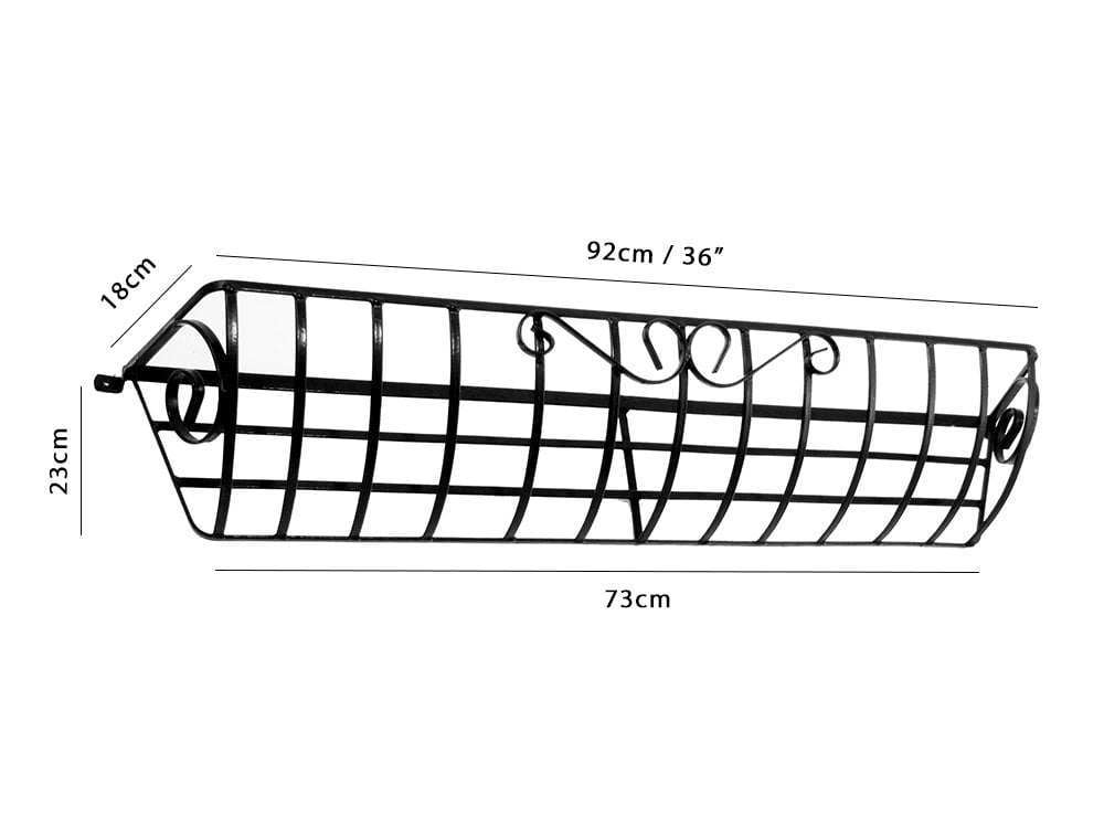 Decorative Hayrack Planter_Wall Mounted Planters