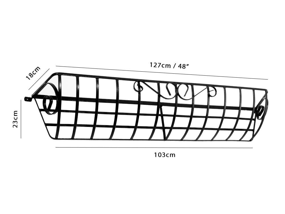 Decorative Hayrack Planter_Wall Mounted Planters