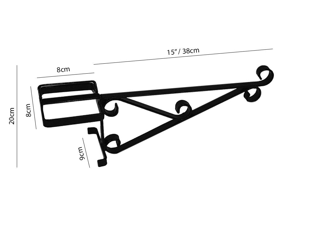 Wooden Post Hanging Basket Bracket_Hanging Basket Brackets