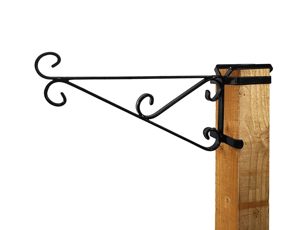 Wooden Post Hanging Basket Bracket_Hanging Basket Brackets