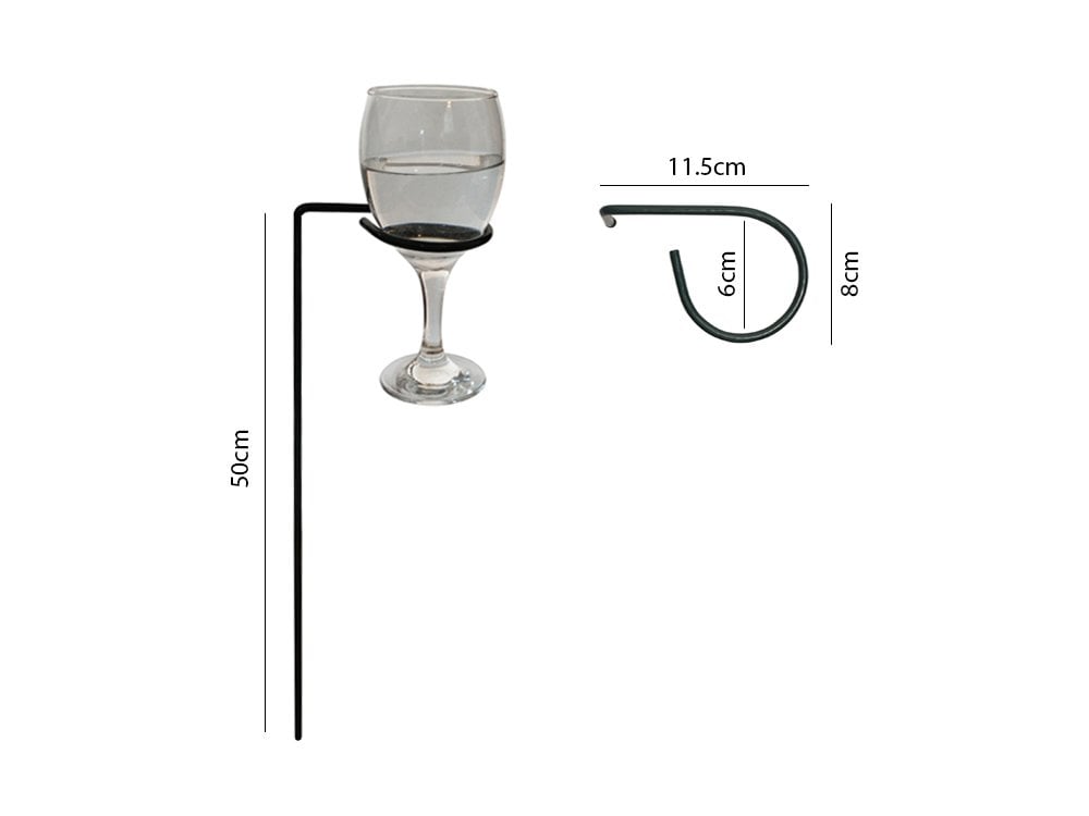 Outdoor Drinks Holder - Wine Bottle & Glasses_Outdoor Drinks Holders