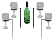 Outdoor Drinks Holder - Wine Bottle & Glasses_Outdoor Drinks Holders