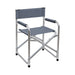 Folding Director’s Chair – Fabric with Silver Frame - Beige or Grey_Garden Chairs