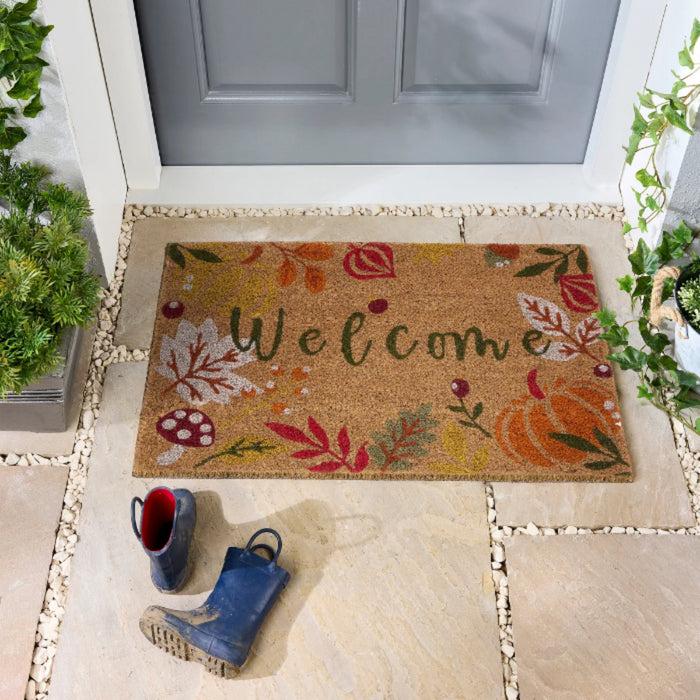 My Mat Printed Coir Autumnal Welcome
