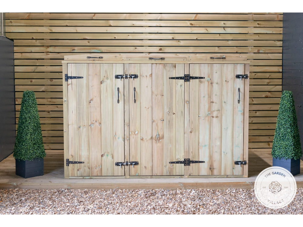 Chatburn 2 Wheelie Bin & (2, 4 or 6) Recycle Box Store