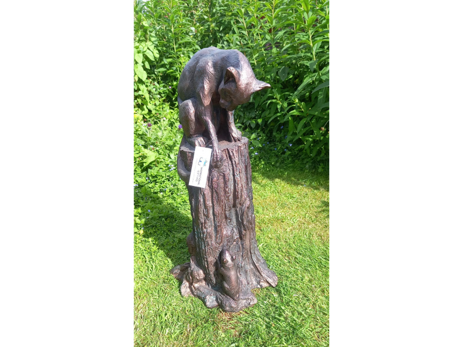 Cat and Mouse stunning large 64cm (2ft) tall sculpture