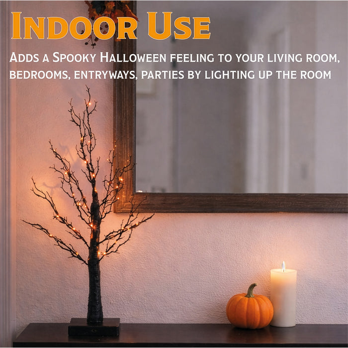 Fxlab Halloween Black Glitter Tree - feature detail 2