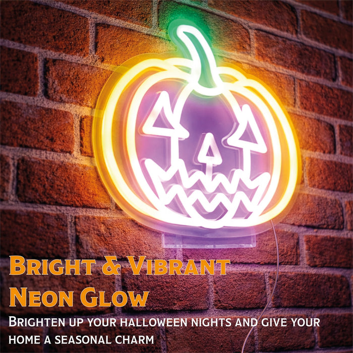 Fxlab Halloween Pumpkin Neon Light - feature detail 1