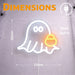 Fxlab Halloween Ghost Neon Light - dimensions and measurements