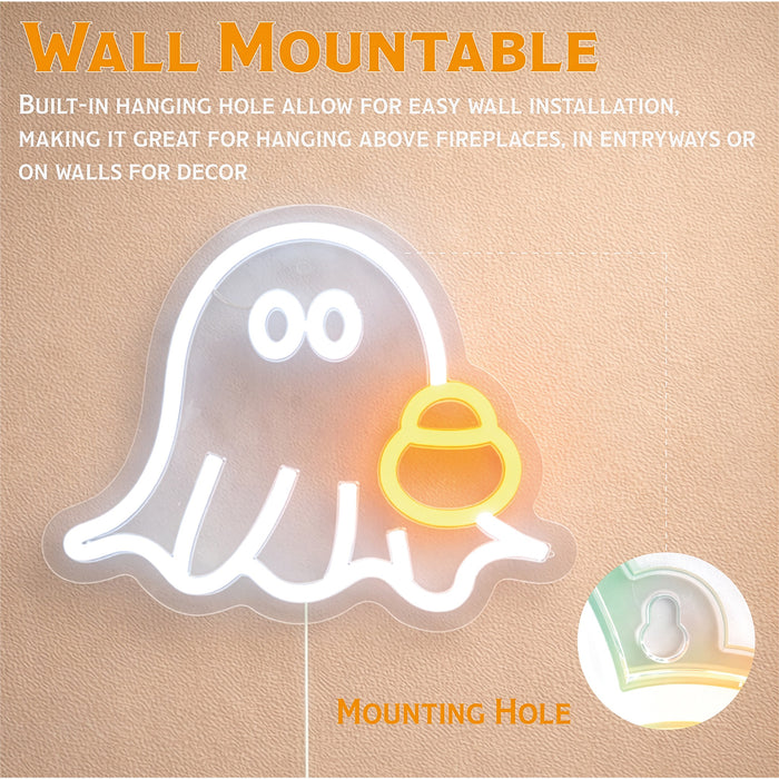 Fxlab Halloween Ghost Neon Light - feature detail 2
