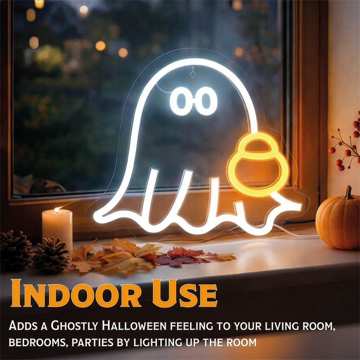 Fxlab Halloween Ghost Neon Light - feature detail 3