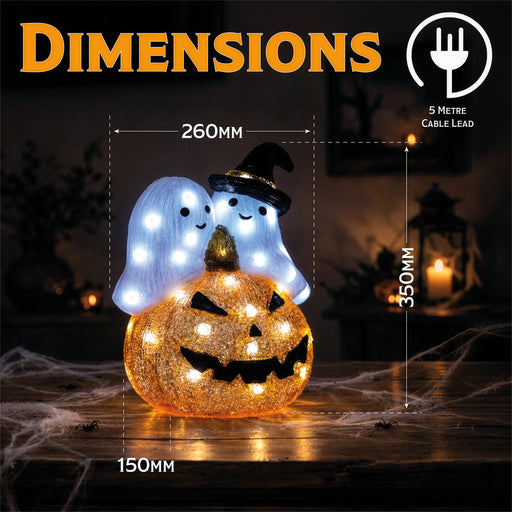 Fxlab Pumpkin and Ghost 50 White LED - dimensions and measurements