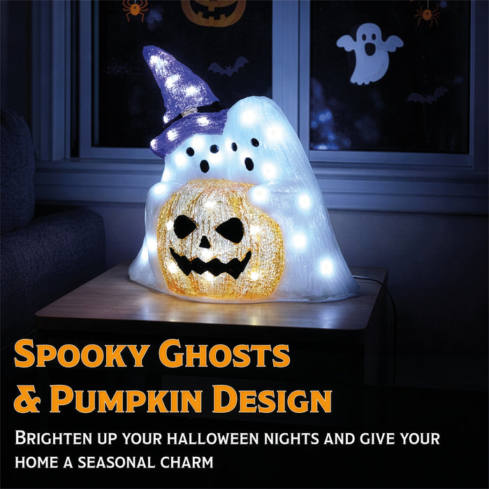 Fxlab Pumpkin with Ghost Outdoor Decoration - feature detail 1