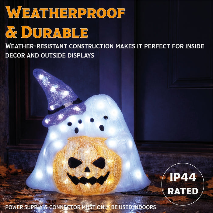 Fxlab Pumpkin with Ghost Outdoor Decoration - feature detail 2