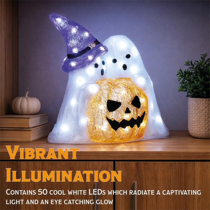 Fxlab Pumpkin with Ghost Outdoor Decoration - feature detail 3