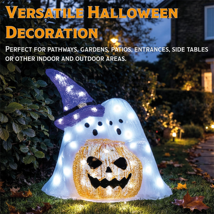 Fxlab Pumpkin with Ghost Outdoor Decoration - feature detail 4