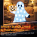 Fxlab Ghost with Pumpkin Outdoor Decoration - feature detail 1