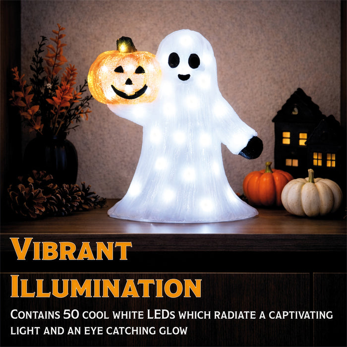 Fxlab Ghost with Pumpkin Outdoor Decoration - feature detail 3