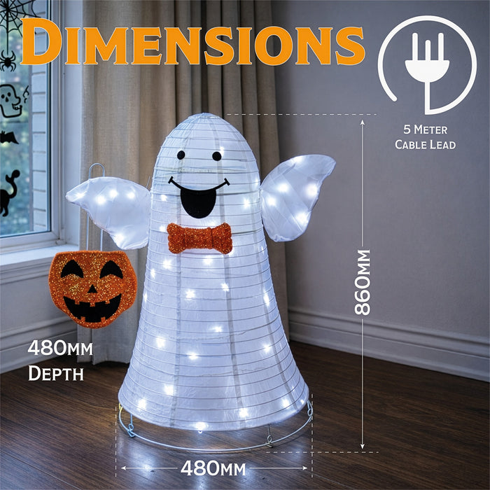 Fxlab Foldable Flying Ghost 80 White LED - dimensions and measurements