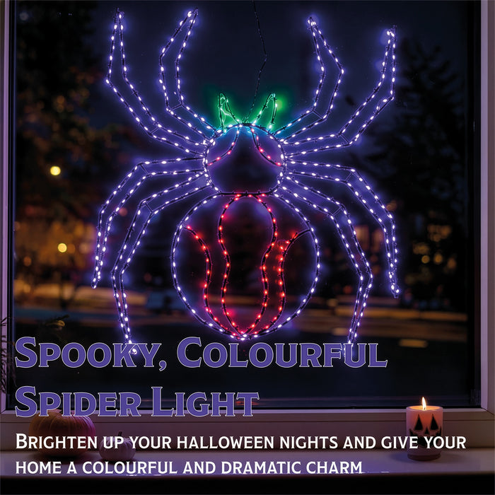 Fxlab Metal Silhouette Spooky Spider 399 Micro LED - feature detail 1