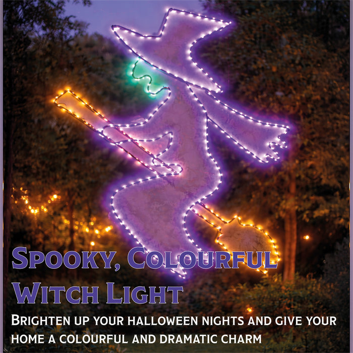 Fxlab Metal Silhouette Halloween Witch 322 Micro LED - feature detail 1
