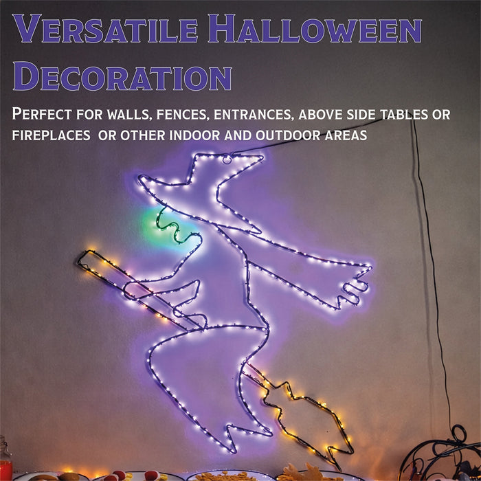 Fxlab Metal Silhouette Halloween Witch 322 Micro LED - feature detail 4