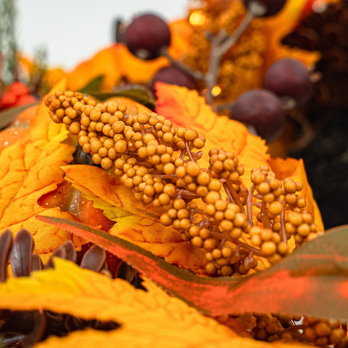 Golden Harvest wreath detail 4
